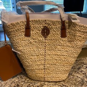 Tory Burch Straw Tote- brand new
